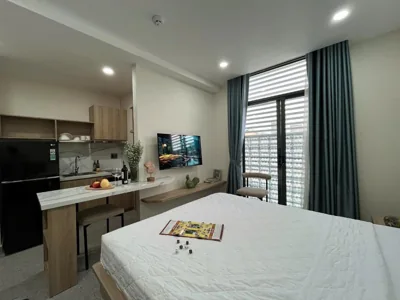 Deluxe tweepersoonsstudio — HongHome Nguyễn Cửu Vân